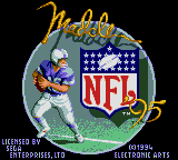 Madden NFL '95 (USA, Europe) Title Screen